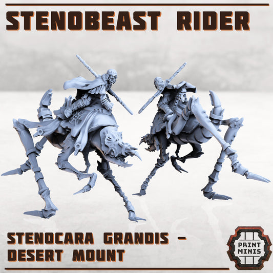 Erroish Chief - Desert Rider - Erroish People -  Sci-Fi Grimdark Mercenaries by Print Minis
