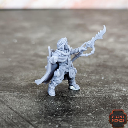 Erroish Beast Trainer and Sand Sprinters -  Sci-Fi Grimdark Mercenaries by Print Minis