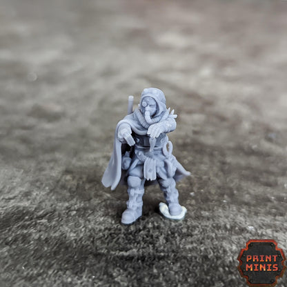 Erroish Beast Trainer and Sand Sprinters -  Sci-Fi Grimdark Mercenaries by Print Minis