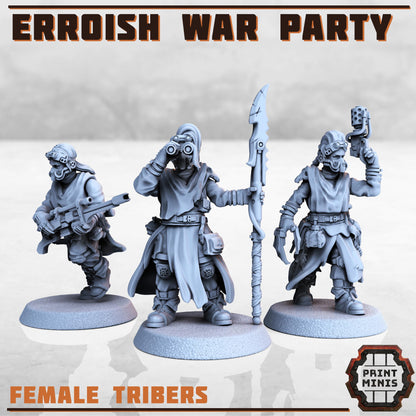 Erroish War Party - The Erroiish Tribe -  Sci-Fi Grimdark Mercenaries by Print Minis