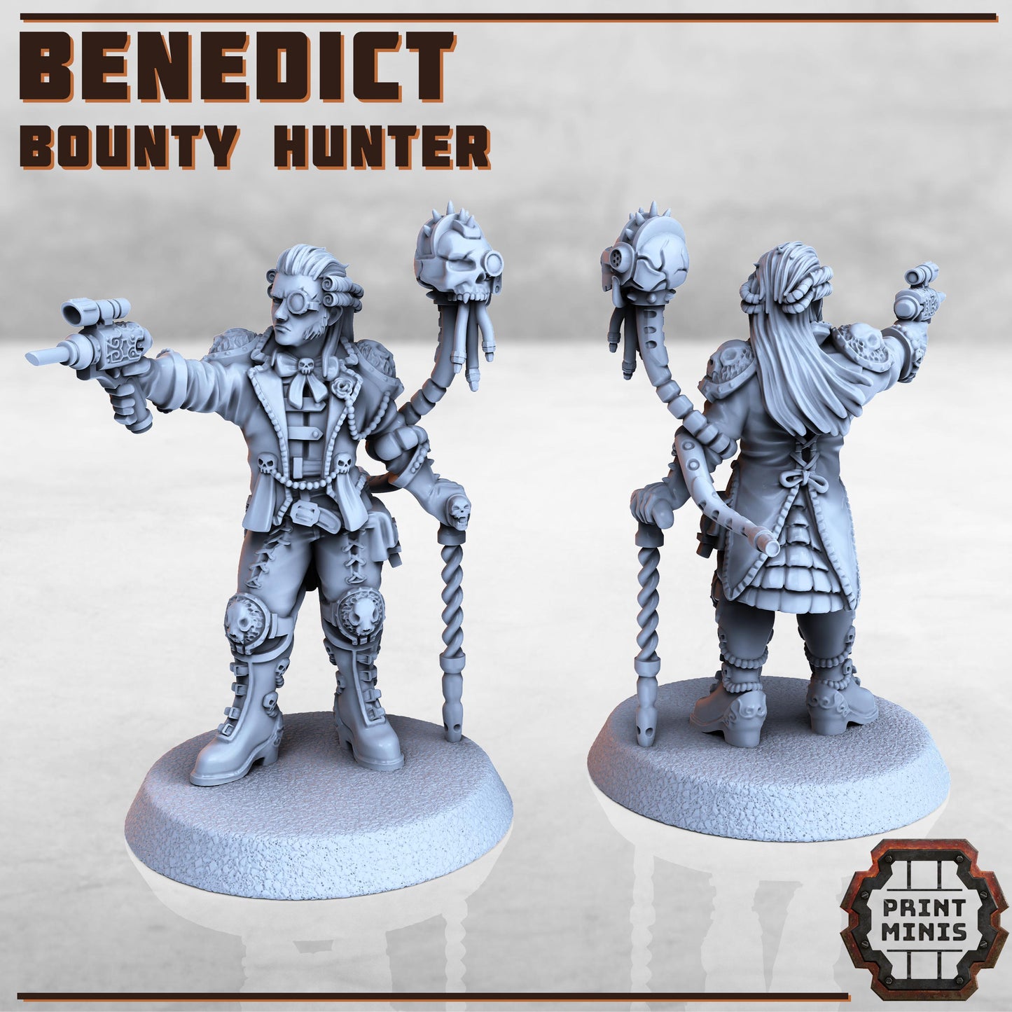 Benedict - Bounty Hunter -  Sci-Fi Grimdark Mercenaries by Print Minis