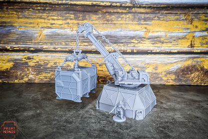 Heavy Lift Crane - Sci-Fi Space Industrial Terrain by Print Minis