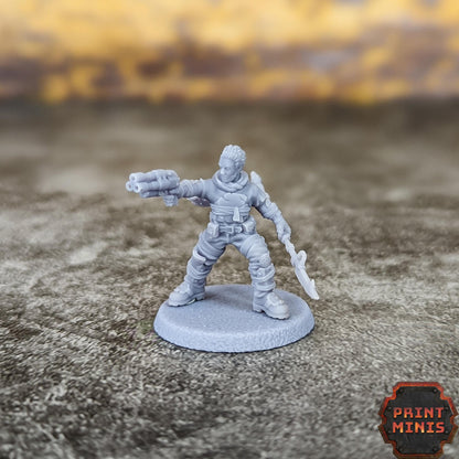 Gallows - Hired Mercenary -  Sci-Fi Grimdark Mercenaries by Print Minis