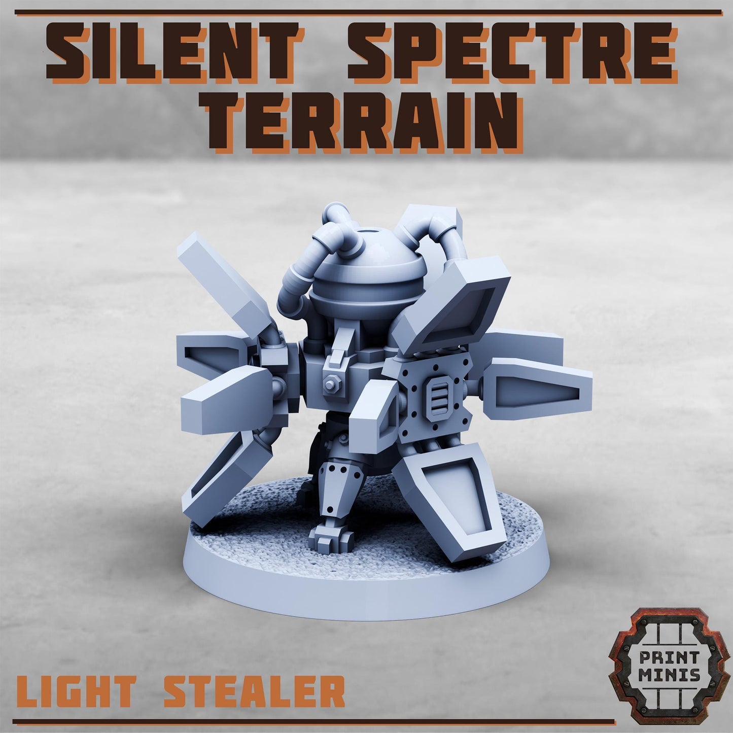 Silent Spectre Gang Terrain -  Sci-Fi Grimdark City Skirmish Warfare Mercenaries by Print Minis
