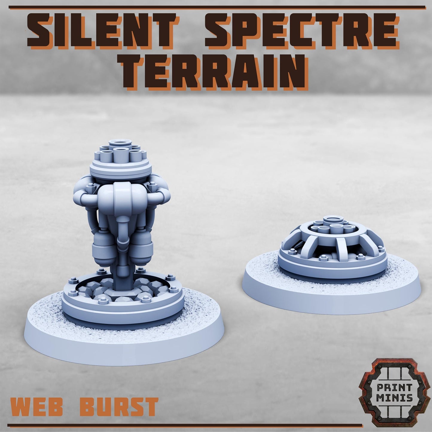 Silent Spectre Gang Terrain -  Sci-Fi Grimdark City Skirmish Warfare Mercenaries by Print Minis