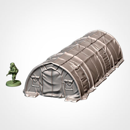 MILITARY BARRACKS Txarli Factory Battlefield Building modular Tent Set, Perfect for Tabletop Wargames