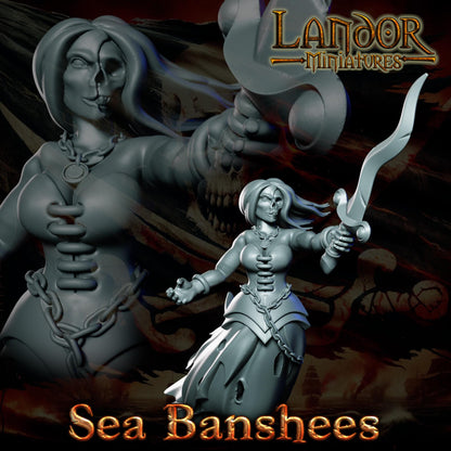 Vampire Pirate Captain, Modular Undead Swashbucklers by Landor Miniatures! Vampire Coast for Fantasy Wargames