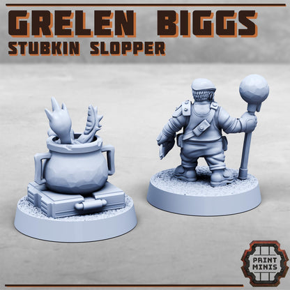 Grelen Biggs - Stubkin Slopper -  Sci-Fi Grimdark Mercenaries by Print Minis