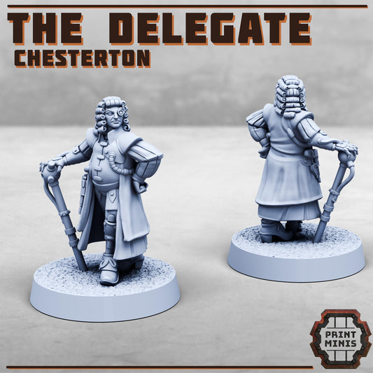 The Handler + The Delegate -  Sci-Fi Grimdark Mercenaries by Print Minis