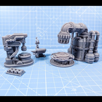 Forge Works - Ironworks Expansion - Sci-Fi Space Industrial Terrain by Print Minis