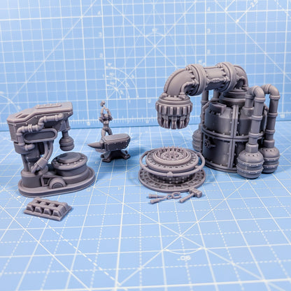 Forge Works - Ironworks Expansion - Sci-Fi Space Industrial Terrain by Print Minis
