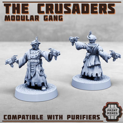 The Crusaders - Purifier Gang -  Sci-Fi Grimdark City Skirmish Warfare Purifier Mercenaries by Print Minis