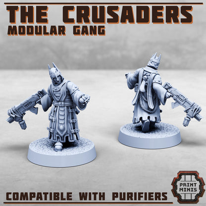 The Crusaders - Purifier Gang - Sci-Fi Grimdark City Skirmish Warfare Purifier Mercenaries
