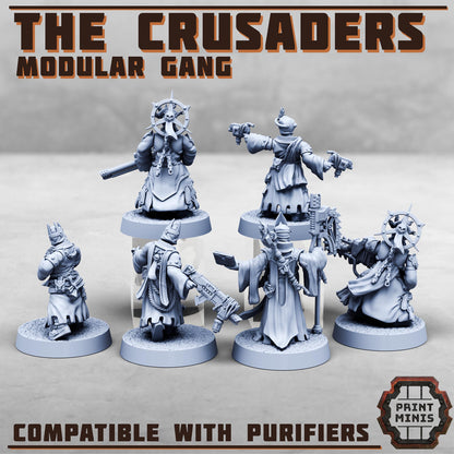 The Crusaders - Purifier Gang - Sci-Fi Grimdark City Skirmish Warfare Purifier Mercenaries
