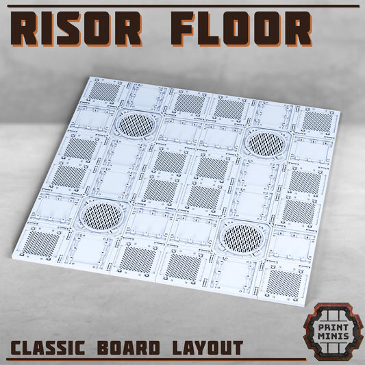Risor District Floors - Sci-Fi City Skirmish Wargaming Terrain by Print Minis