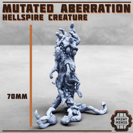 Mutated Aberration - Hellspire Splicers -  Sci-Fi Grimdark Splicers by Print Minis