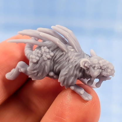 Putrid Mutated Rats x5 -  Sci-Fi Grimdark Splicers by Print Minis