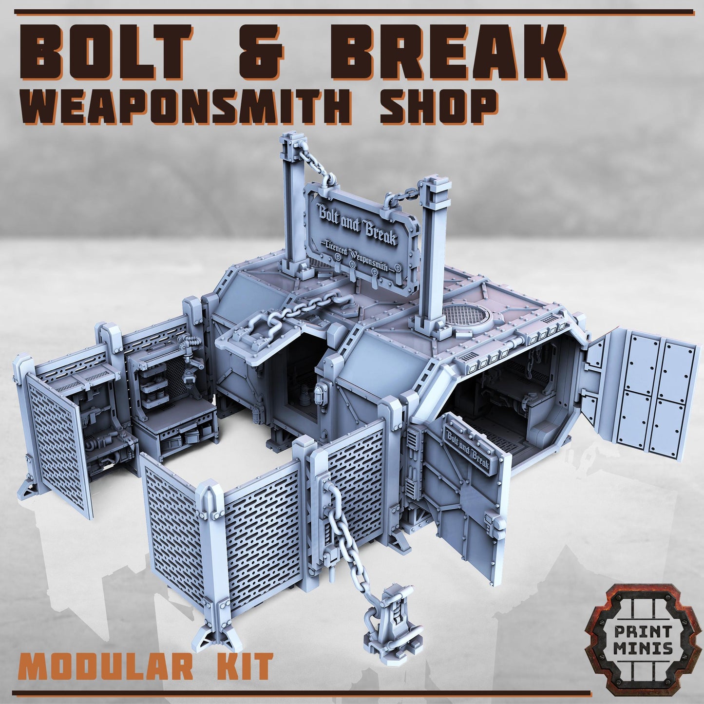 Ultimate Container SCATTER Kit - Sci-Fi Space Industrial Terrain by Print Minis