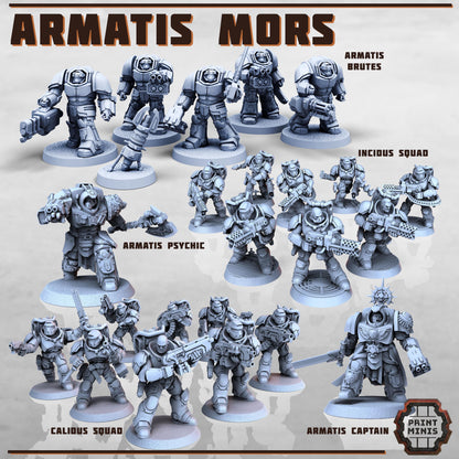 Armatis Mors - Combat Unit - Futuristic Marine Army, Sci-Fi Space Warriors by Print Minis