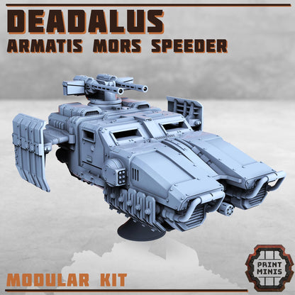 Daedalus Speeder - Armatis Mors  - Futuristic Marine Army, Sci-Fi Space Walkers by Print Minis