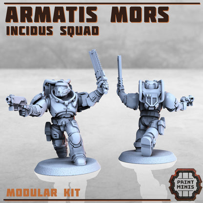 Armatis Mors Warriors - Incidus Squad - Futuristic Marine Army, Sci-Fi Space Warriors by Print Minis