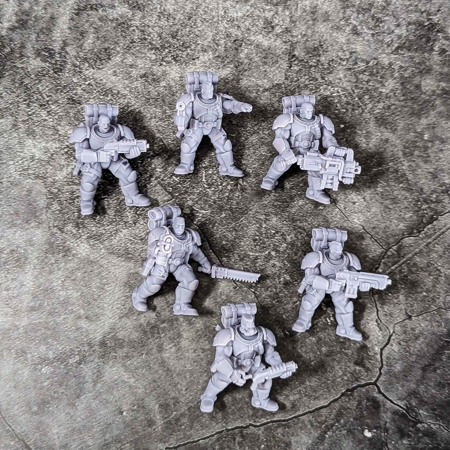 Armatis Mors - Scouts Squad - Futuristic Marine Army, Sci-Fi Space Warriors by Print Minis