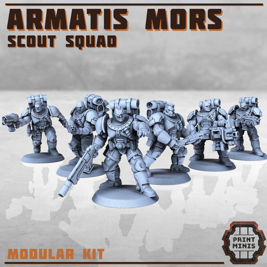 Armatis Mors - Scouts Squad - Futuristic Marine Army, Sci-Fi Space Warriors by Print Minis