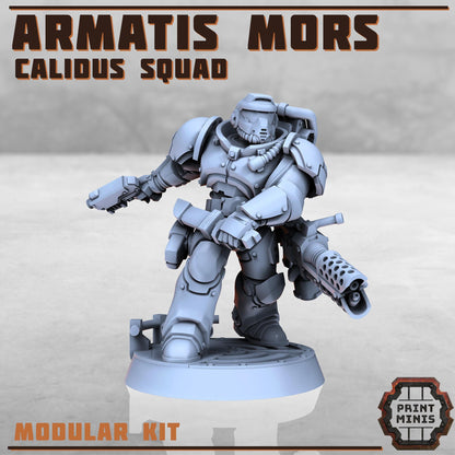 Armatis Mors Warriors - Calidus Squad - Futuristic Marine Army, Sci-Fi Space Warriors by Print Minis