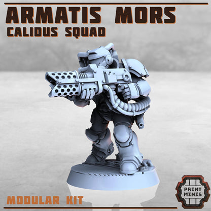 Armatis Mors Warriors - Calidus Squad - Futuristic Marine Army, Sci-Fi Space Warriors by Print Minis