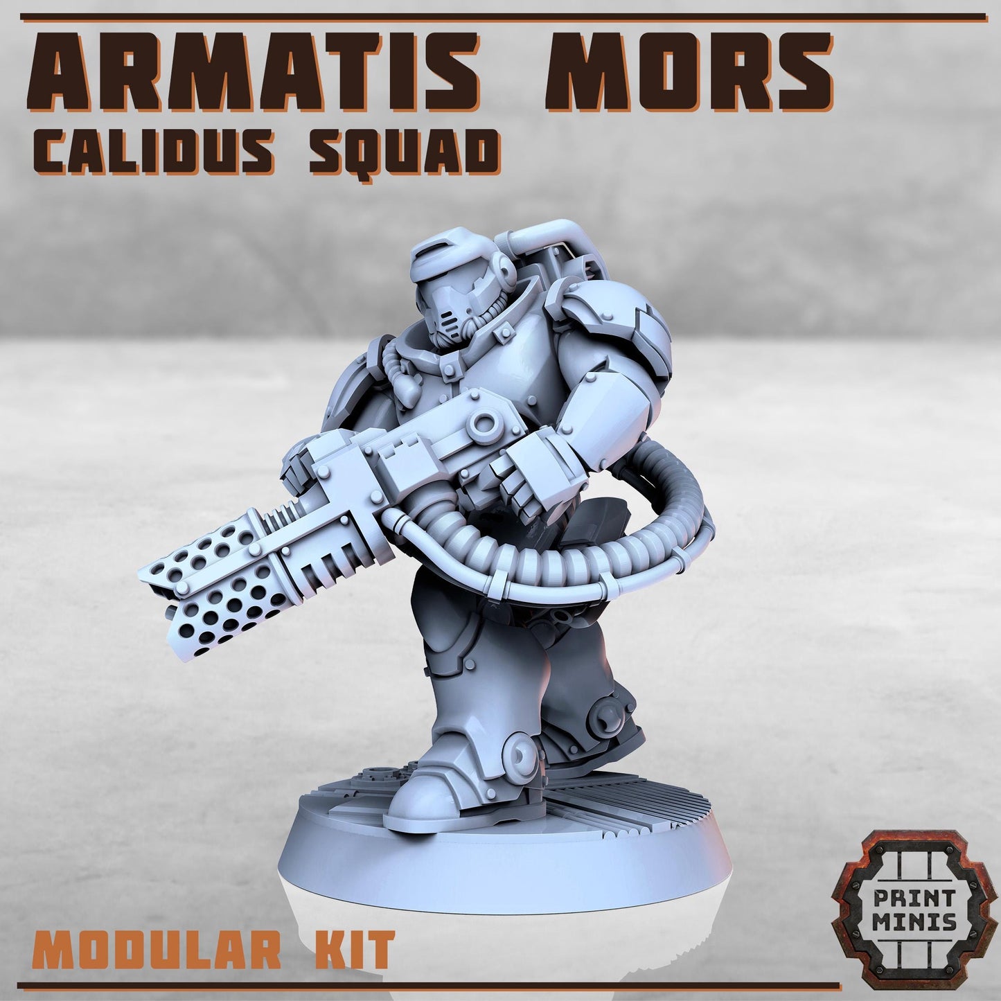Armatis Mors Warriors - Calidus Squad - Futuristic Marine Army, Sci-Fi Space Warriors by Print Minis