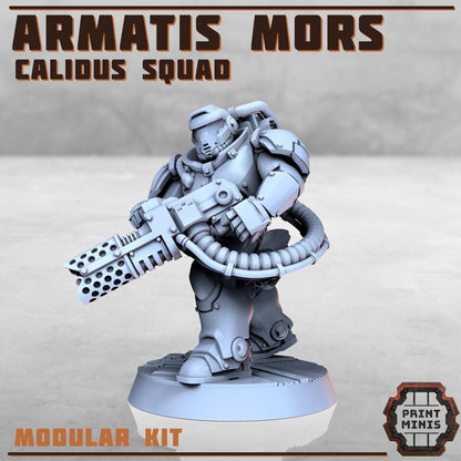 Armatis Mors Warriors - Calidus Squad - Futuristic Marine Army, Sci-Fi Space Warriors by Print Minis