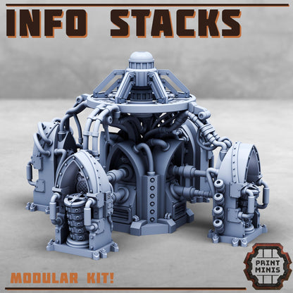 Info Stacks - Sci-Fi Space Industrial Terrain by Print Minis
