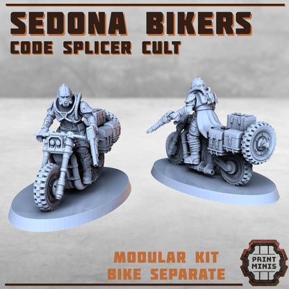 Sedona Bikers - Code Splicer Cult -  Sci-Fi Grimdark Vehicles by Print Minis