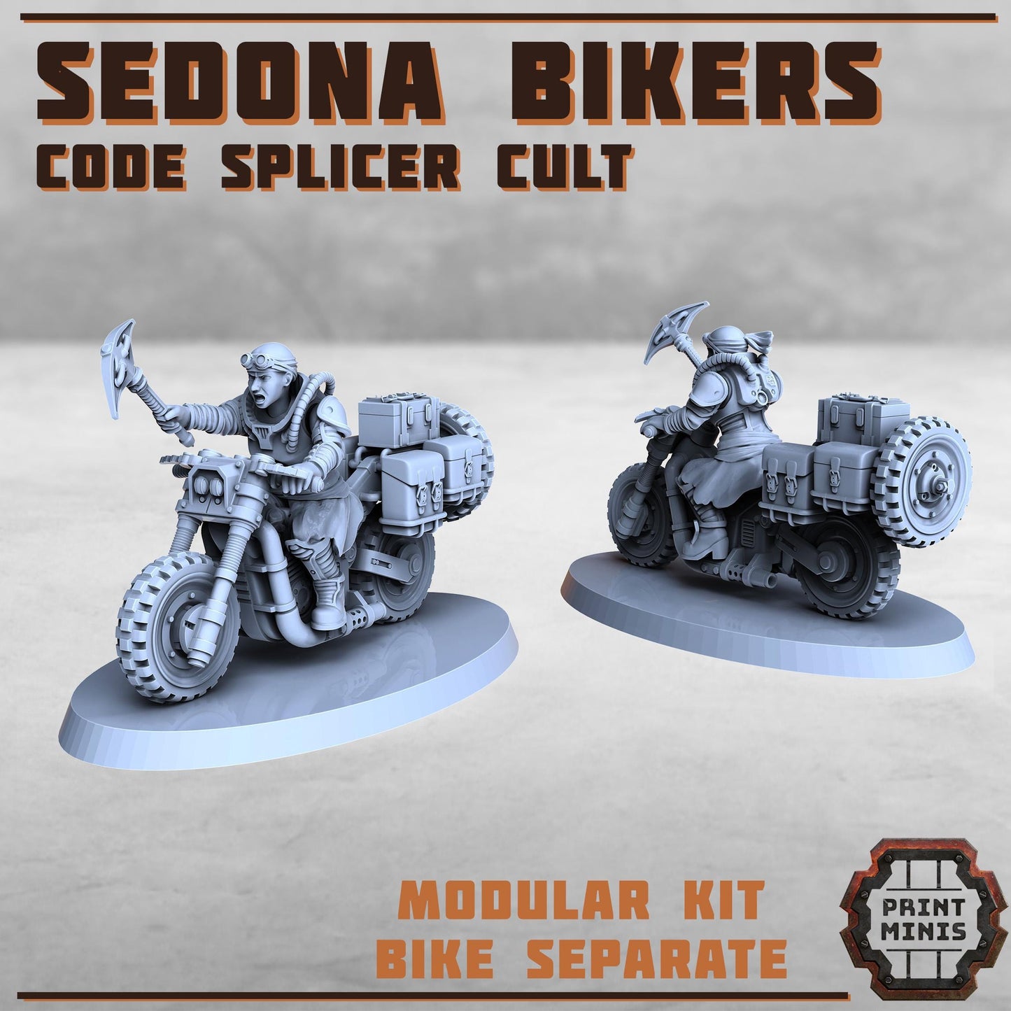 Sedona Bikers - Code Splicer Cult -  Sci-Fi Grimdark Vehicles by Print Minis