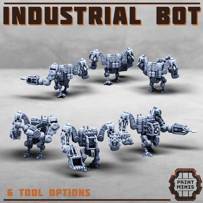 Industrial Bot -  Sci-Fi Grimdark Civilians by Print Minis
