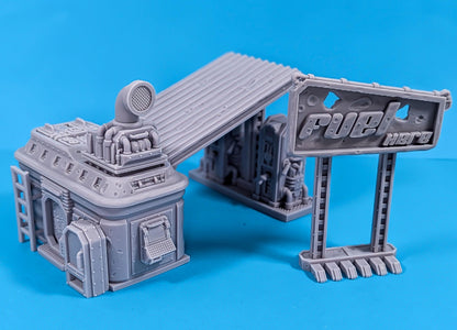Fuel Station - Sci-Fi Space Industrial Terrain by Print Minis