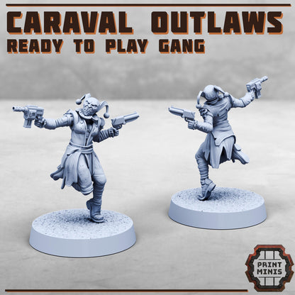 House Caraval Outlaws -  Sci-Fi Grimdark Splicers by Print Minis