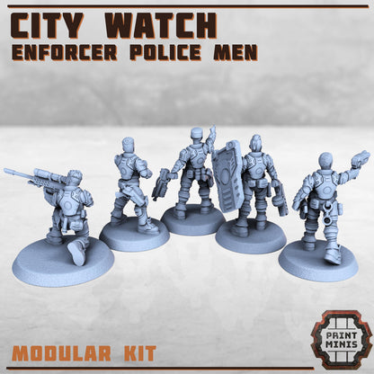 City Watch Police Enforcers - Sci-Fi Grimdark Tech Hunter Mercenaries