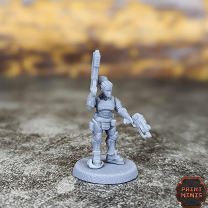 City Watch Police Enforcers -  Sci-Fi Grimdark Tech Hunter Mercenaries by Print Minis