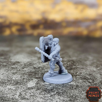 Sci-Fi Grimdark Mercenaries Miniatures – City Watch Enforcers