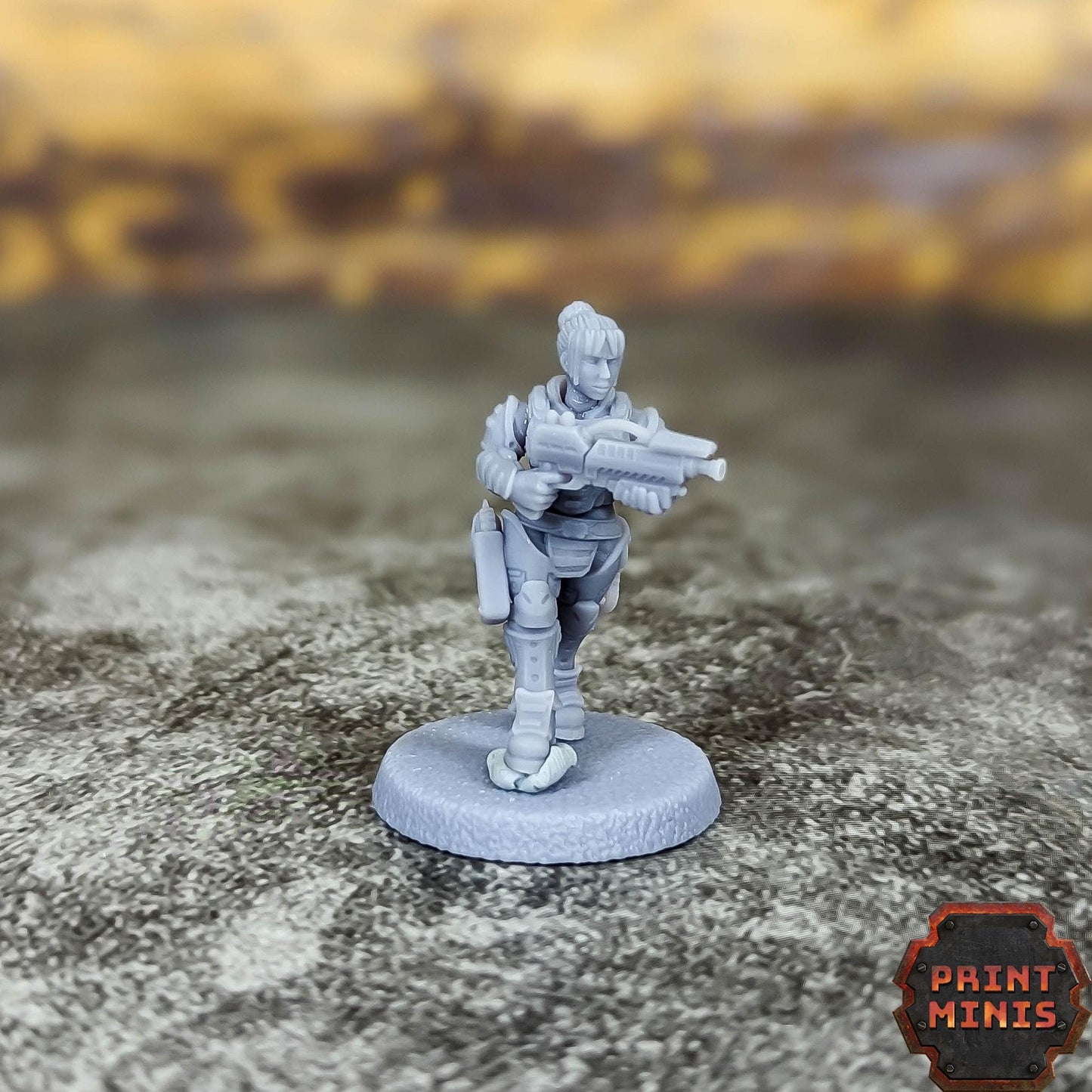 City Watch Enforcers - Ready to Play Gang -  Sci-Fi Grimdark Tech Hunter Mercenaries by Print Minis