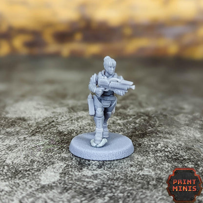 City Watch Enforcers - Ready to Play Gang -  Sci-Fi Grimdark Tech Hunter Mercenaries by Print Minis