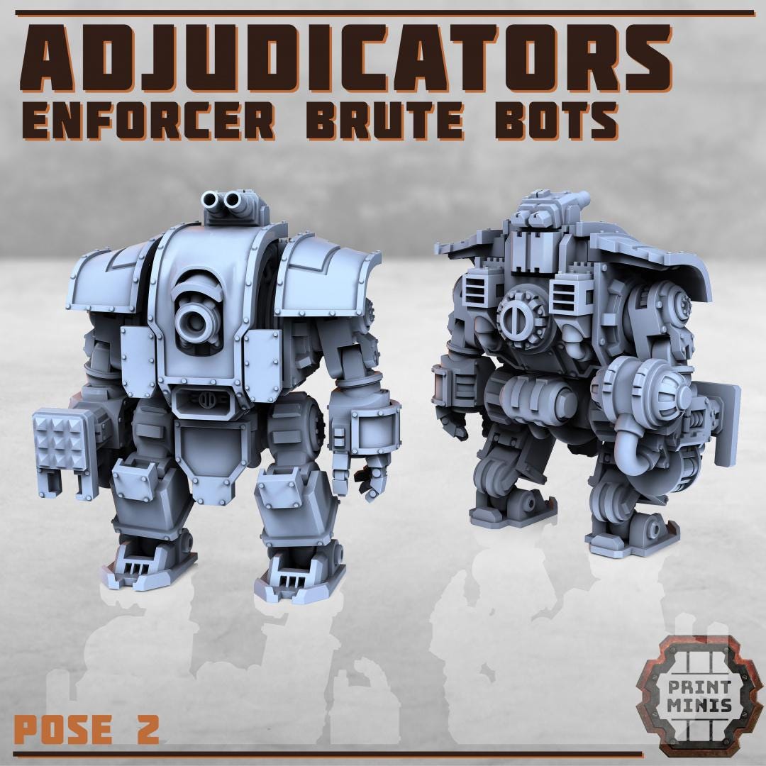 City Watch Police Enforcers -  Sci-Fi Grimdark Tech Hunter Mercenaries by Print Minis