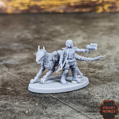 Katja - Enforcer Inspector & Cyberhound - Sci-Fi Grimdark Tech Hunter Mercenaries