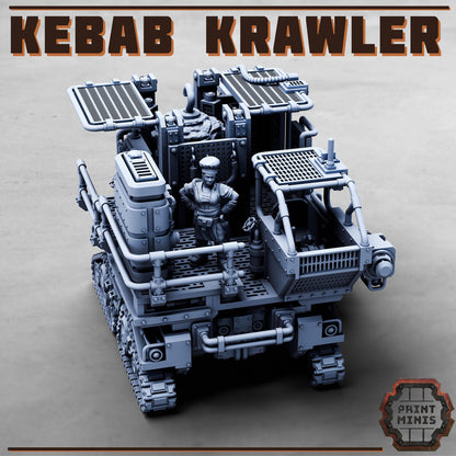 The Kebab Krawler w/ Chef - Sci-Fi Grimdark Mercenaries by Print Minis