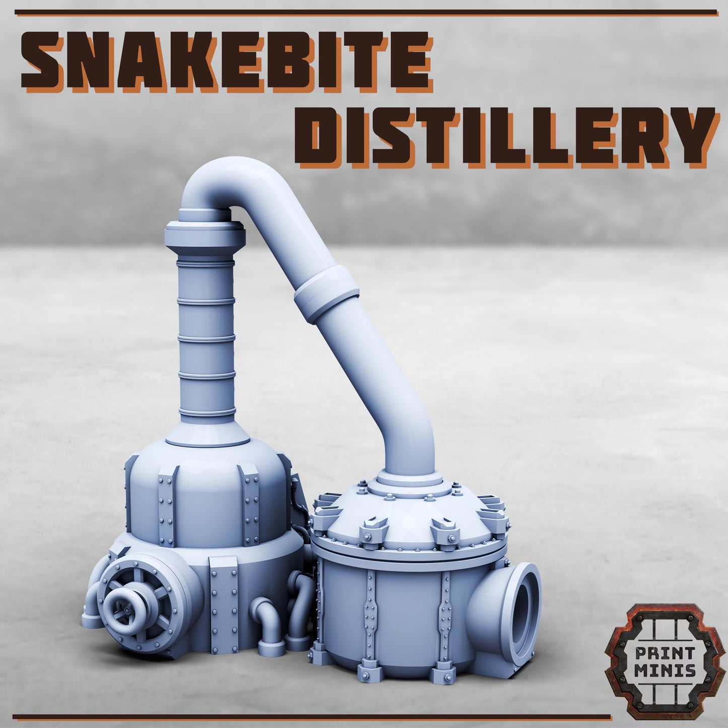 Snakebite Distillery - Sci-Fi Space Industrial Terrain by Print Minis