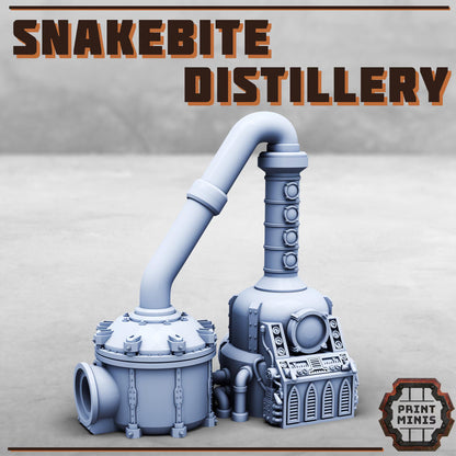 Snakebite Distillery - Sci-Fi Space Industrial Terrain by Print Minis