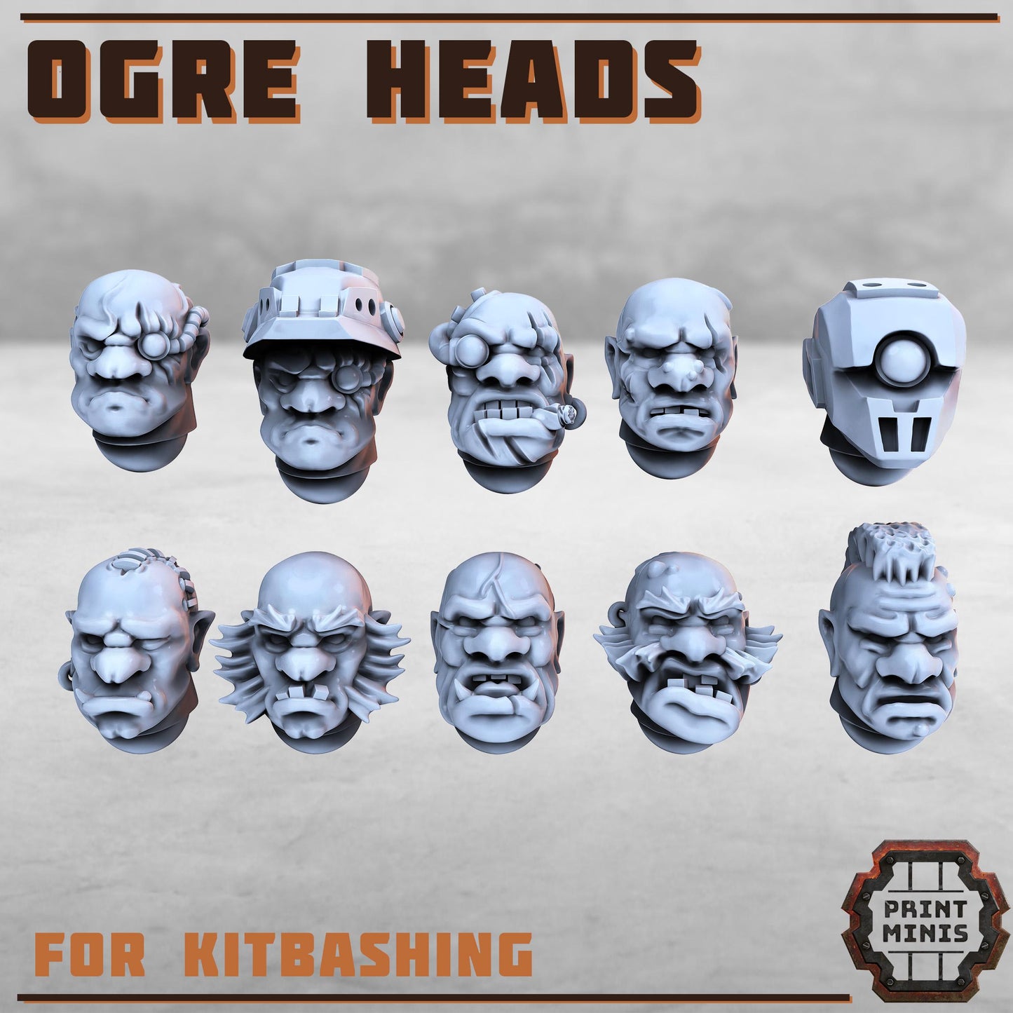 Male Pirate Ogres -  Sci-Fi Grimdark Ogres by Print Minis