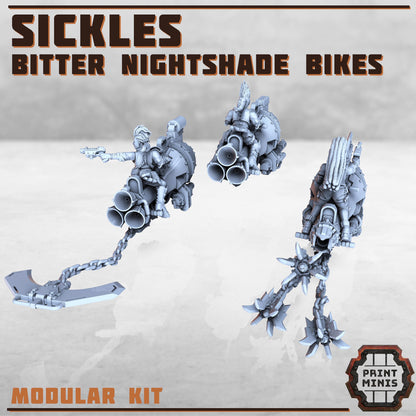 Bitter Nightshades Gang - Sci-Fi Grimdark City Skirmish Warfare Female Mercenaries by Print Minis
