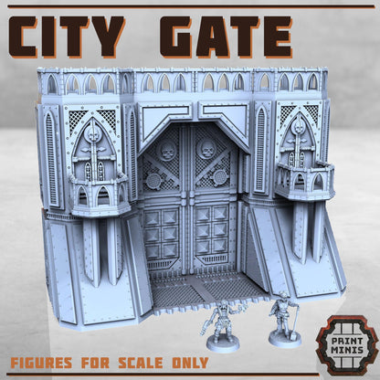 City Fortress - Sci-Fi Space Industrial Terrain by Print Minis